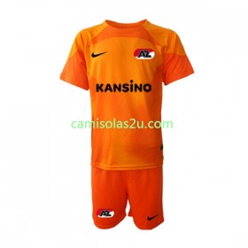 Camisolas de futebol AZ Alkmaar Guarda Redes Criança Equipamento 3ª 2022/23 Manga Curta
